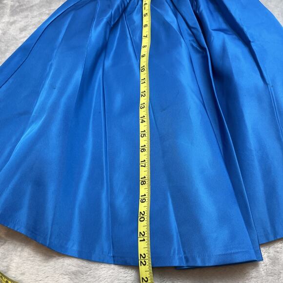 Vtg 50s Lorrie Deb San Francisco Dress Womens 5 Turquoise Cocktail Overskirt 60s - Picture 12 of 16